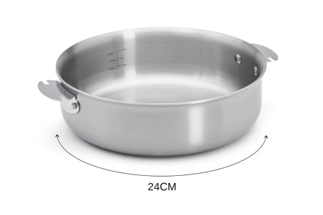 Sauteuse inox 18/10 De Buyer Alchimy Loqy amovible conception 3 plis