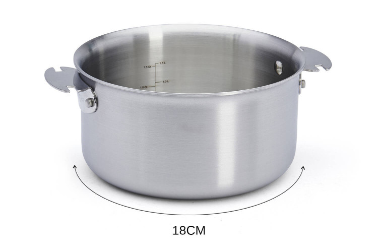 Casserole inox 18/10 De Buyer Alchimy Loqy amovible conception 3 plis