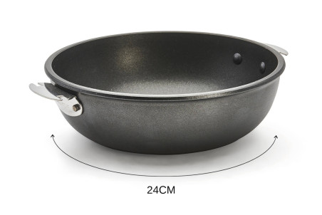 Sauteuse professionnelle De Buyer Choc Extrême Loqy en fonte d'aluminium