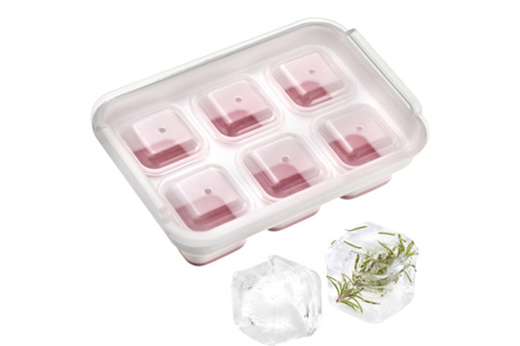 Moule à glaçons Westmark Cube 6 pièces avec couvercle