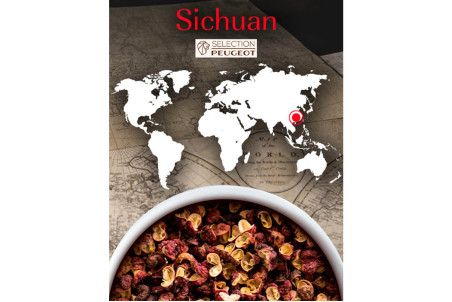 Coffret de poivre rouge de Sichuan Peugeot - 4 sachets fraîcheur