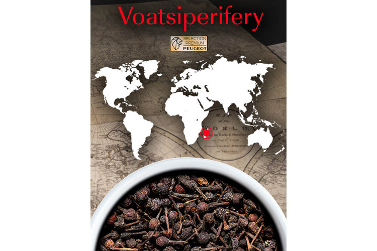 Coffret de poivre de Madagascar Voatsiperifery Peugeot Premium - 3 sachets fraîcheur