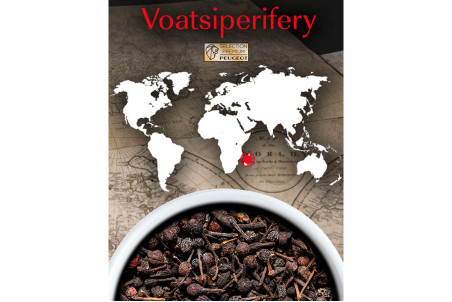 Coffret de poivre de Madagascar Voatsiperifery Peugeot Premium - 3 sachets fraîcheur