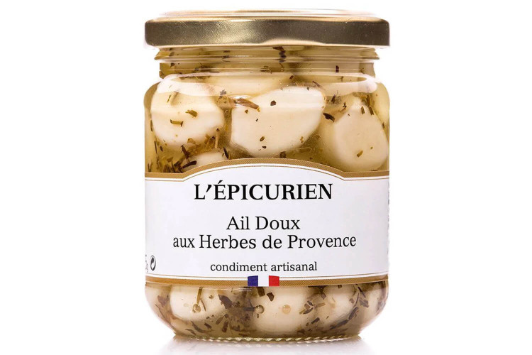 Gousses d'ail confites aux herbes de Provence L'Épicurien fabrication française - 210g