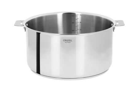 Casserole inox 18/10 Cristel Casteline amovible multicouches 5 plis
