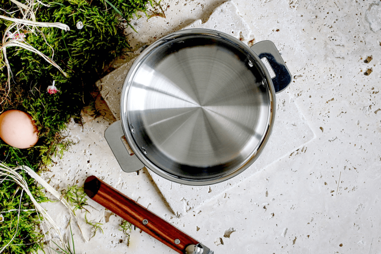 Casserole inox 18/10 Cristel Casteline amovible multicouches 5 plis
