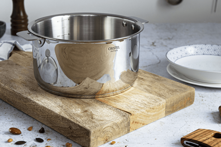 Casserole inox 18/10 Cristel Casteline amovible multicouches 5 plis