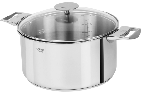 Faitout inox 18/10 Cristel Casteline amovible conception 5 plis