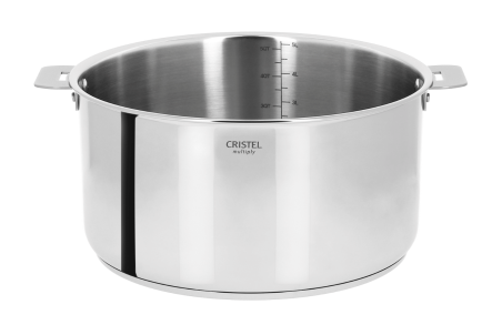 Faitout inox 18/10 Cristel Casteline amovible conception 5 plis