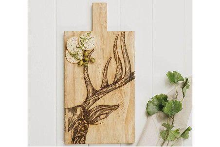 Planche de service Selbrae House en bois de chêne 50x25x2cm