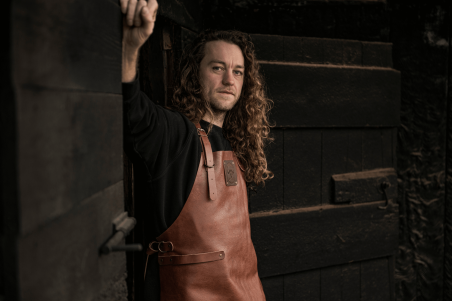 Tablier de cuisine en cuir pleine fleur Witloft Buffalo Collection - Fabrication artisanale