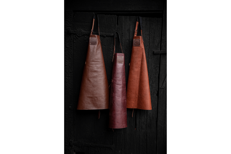Tablier de cuisine en cuir pleine fleur Witloft Buffalo Collection - Fabrication artisanale