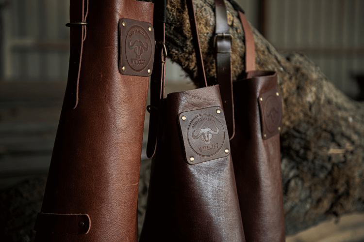 Tablier de cuisine en cuir pleine fleur Witloft Buffalo Collection - Fabrication artisanale
