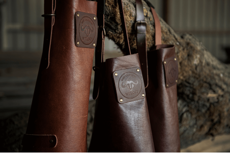 Tablier de cuisine en cuir pleine fleur Witloft Buffalo Collection - Fabrication artisanale