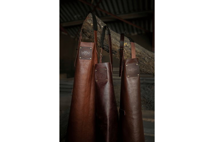 Tablier de cuisine en cuir pleine fleur Witloft Buffalo Collection - Fabrication artisanale