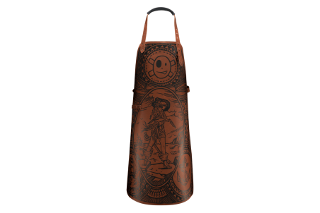 Tablier de cuisine artisanal Witloft Buccanian Girl en cuir recyclé - Édition limitée