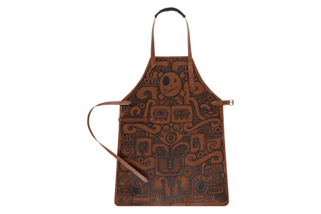 Tablier de cuisine design en cuir Witloft Barbacoa édition limitée - Fabrication artisanale