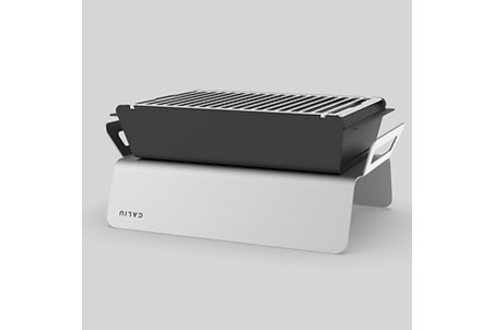 Barbecue charbon de bois de table Caliu Horeca tout inox - 30x45x16cm