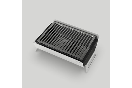 Barbecue charbon de bois de table Caliu Horeca tout inox - 30x45x16cm