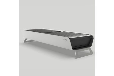 Barbecue charbon de bois de table Caliu Catering tout inox - 84x30x16cm