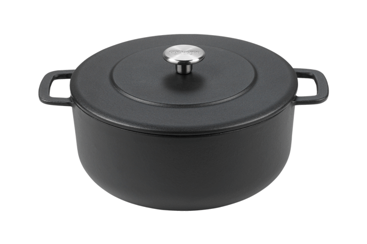 Cocotte en fonte professionnelle Combekk Sous-chef Dutch Oven noire