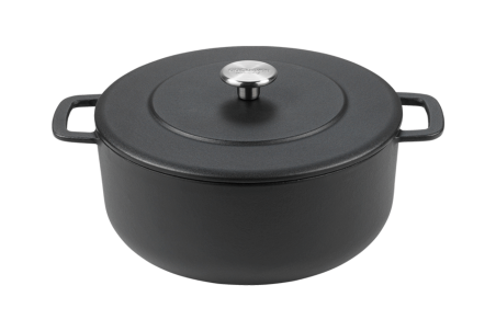 Cocotte en fonte professionnelle Combekk Sous-chef Dutch Oven noire