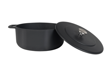Cocotte en fonte professionnelle Combekk Sous-chef Dutch Oven noire