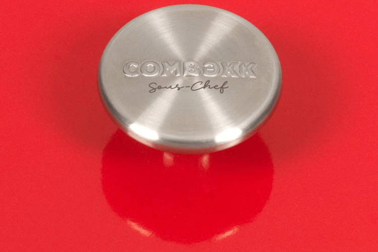 Cocotte en fonte Combekk Sous-chef Dutch Oven rouge avec couvercle