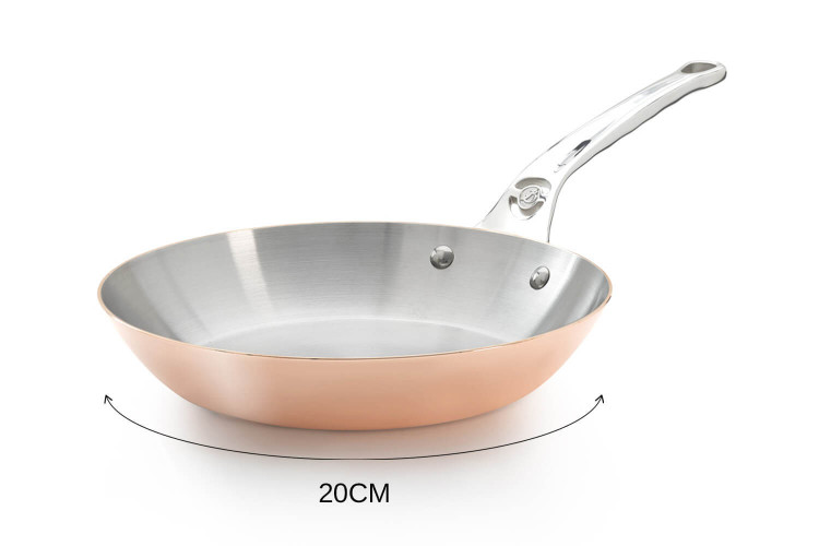 Poêle De Buyer Prima Matera en cuivre inox - Poignée en fonte d'inox