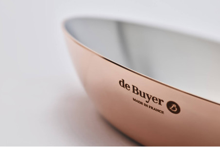 Poêle De Buyer Prima Matera en cuivre inox - Poignée en fonte d'inox