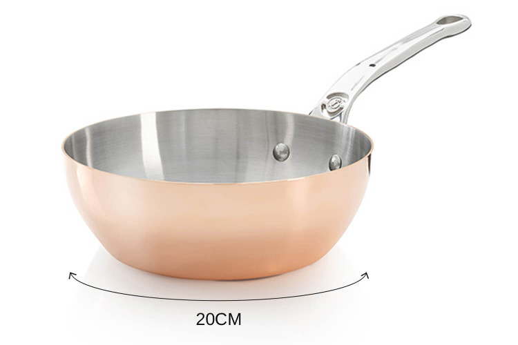 Sauteuse bombée en cuivre inox Prima Matera  De Buyer - Compatible induction