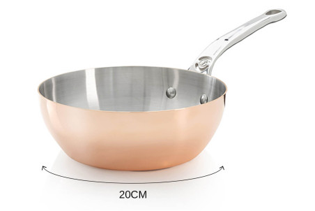 Sauteuse bombée en cuivre inox Prima Matera  De Buyer - Compatible induction
