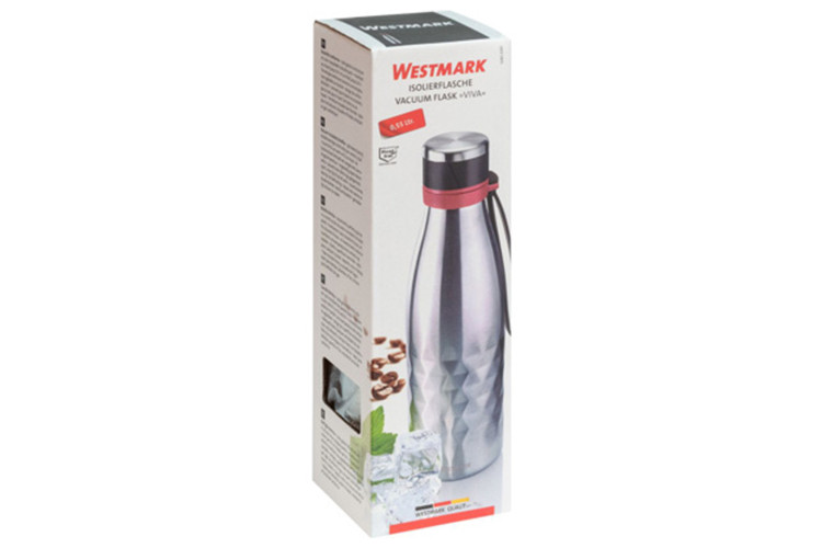 Bouteille isotherme Westmark Viva en acier inox couleur argent