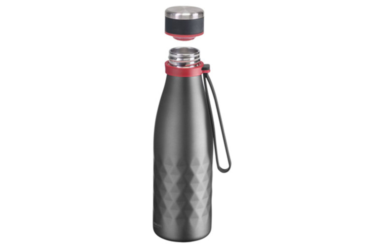 Bouteille isotherme Westmark Viva en acier inox couleur anthracite