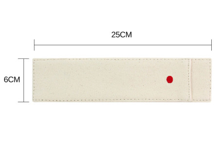 Etui de protection en lin universel pour couteaux de cuisine - 25 cm