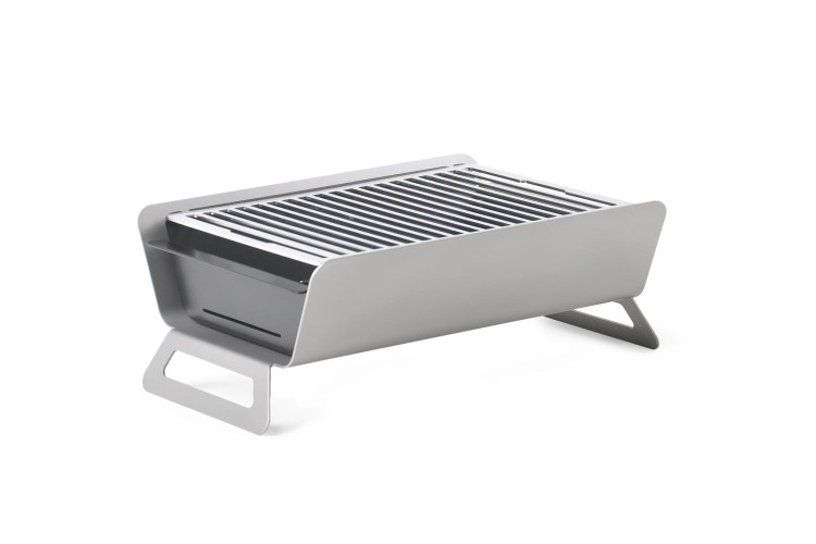 Barbecue charbon de bois de table Caliu Horeca tout inox - 30x45x16cm