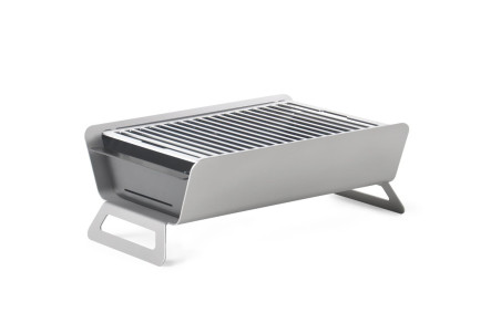 Barbecue charbon de bois de table Caliu Horeca tout inox - 30x45x16cm