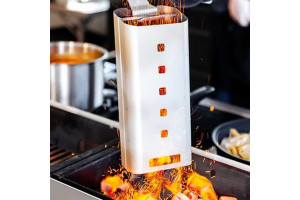 Cheminée de barbecue Caliu tout en inox à longue poignée