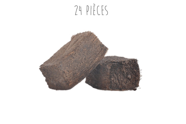Set de 24 allume-feux naturels Caliu en fibres de coco