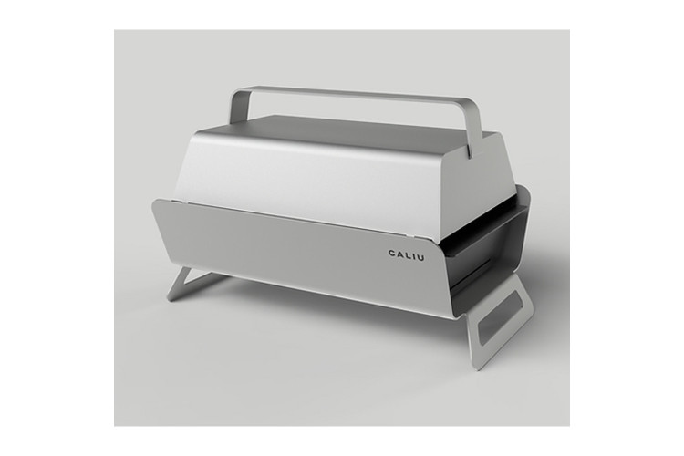 Couvercle pour barbecue charbon de bois Caliu en acier inox