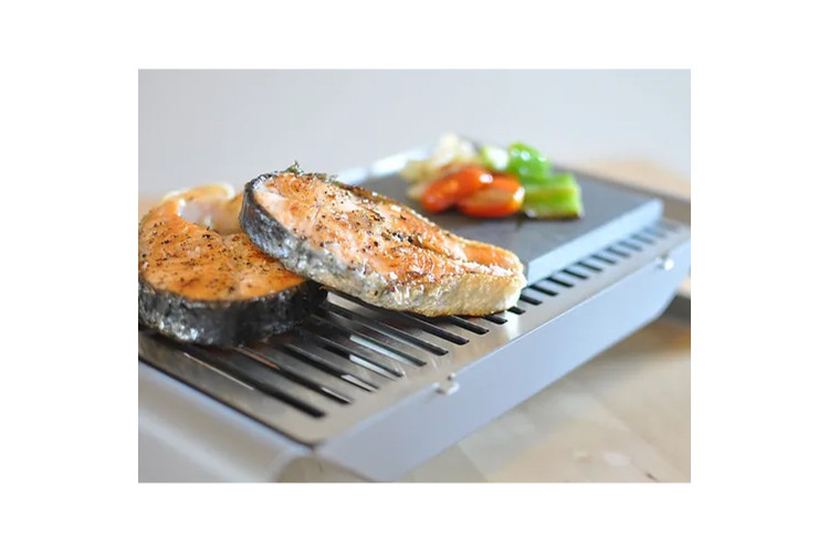 Barbecue de table Caliu en acier inoxydable finition miroir