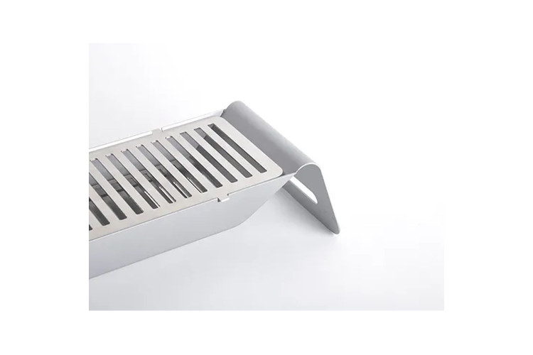 Barbecue de table Caliu en acier inoxydable finition miroir