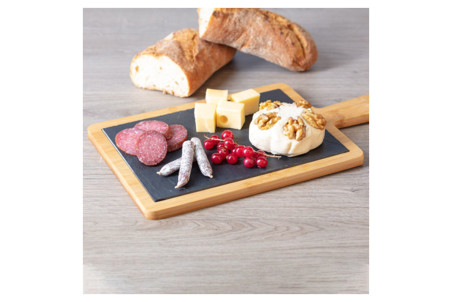 Plateau apéritif Westmark Tapas+ Friends en ardoise et bambou