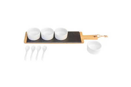 Kit apéritif Westmark Tapas+ Friends - Planche en bambou et accessoires