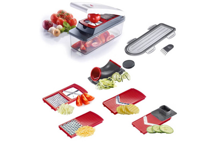 Coupe légumes manuel multifonction Westmark Dicer Star Plus - 12 pièces