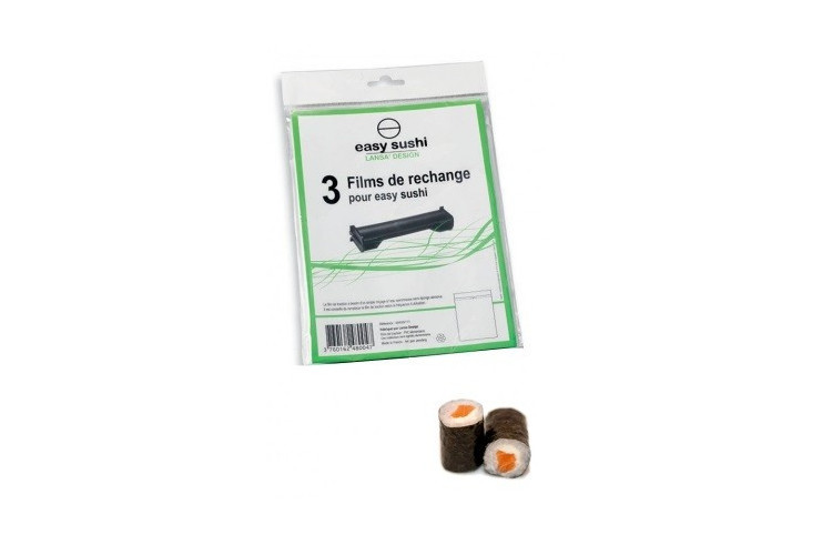 Kit de 3 films de traction pour appareil à sushi Easy Sushi en polypropylène
