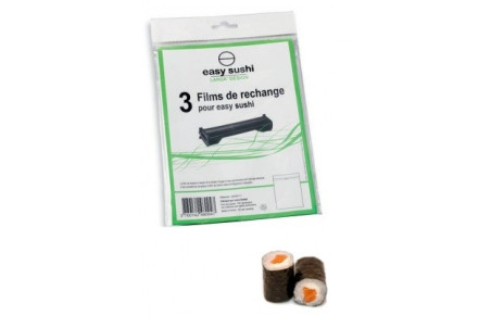 Kit de 3 films de traction pour appareil à sushi Easy Sushi en polypropylène