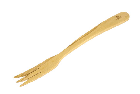 Couverts à salade Bérard Contour faits main en bois d'olivier - 30cm