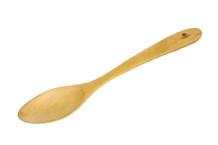 Couverts à salade Bérard Contour faits main en bois d'olivier - 30cm