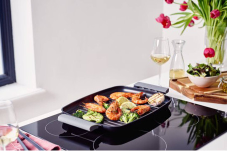 Plaque teppanyaki grill Beka en fonte d'aluminium - 47x28cm